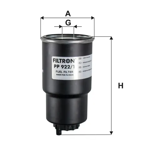 Kraftstofffilter FILTRON PP 922/1 Bild Kraftstofffilter FILTRON PP 922/1