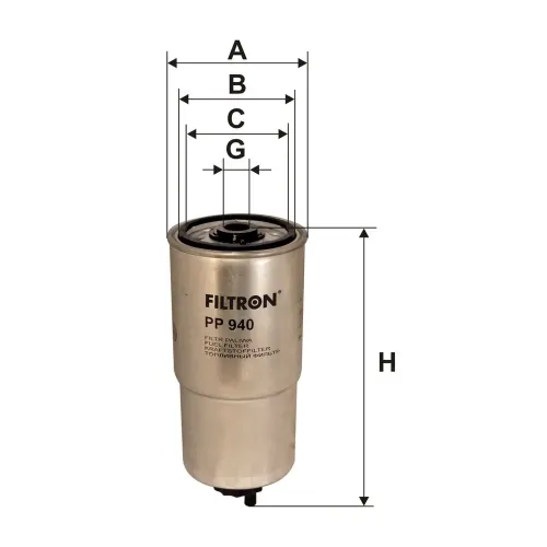 Kraftstofffilter FILTRON PP 940 Bild Kraftstofffilter FILTRON PP 940