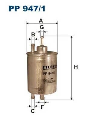 Kraftstofffilter FILTRON PP 947/1 Bild Kraftstofffilter FILTRON PP 947/1