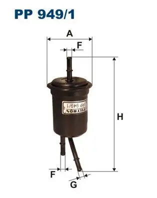 Kraftstofffilter FILTRON PP 949/1 Bild Kraftstofffilter FILTRON PP 949/1