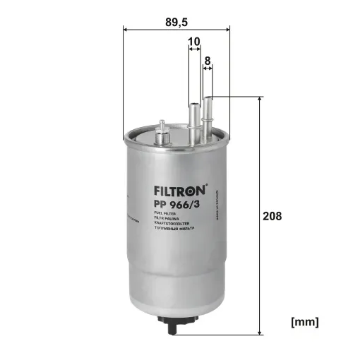 Kraftstofffilter FILTRON PP 966/3 Bild Kraftstofffilter FILTRON PP 966/3