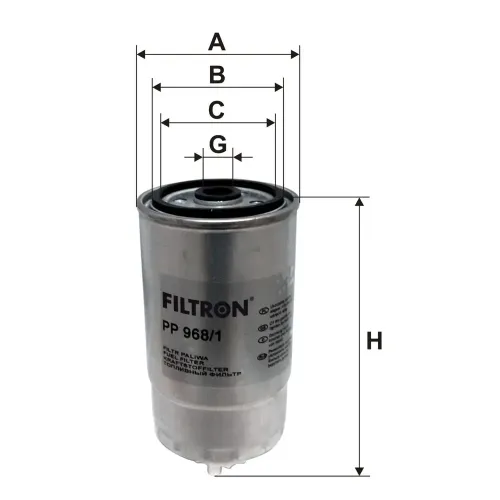 Kraftstofffilter FILTRON PP 968/1 Bild Kraftstofffilter FILTRON PP 968/1