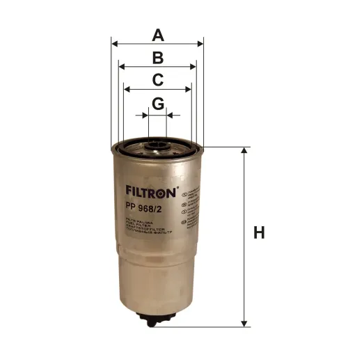 Kraftstofffilter FILTRON PP 968/2 Bild Kraftstofffilter FILTRON PP 968/2