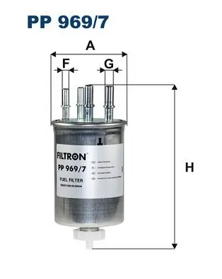 Kraftstofffilter FILTRON PP 969/7