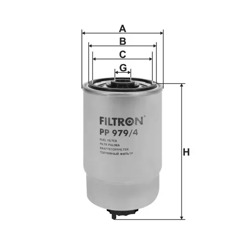 Kraftstofffilter FILTRON PP 979/4 Bild Kraftstofffilter FILTRON PP 979/4