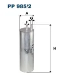 Kraftstofffilter FILTRON PP 985/2