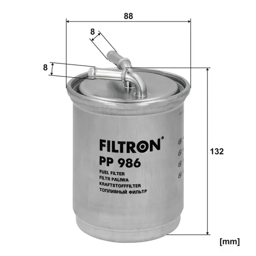 Kraftstofffilter FILTRON PP 986 Bild Kraftstofffilter FILTRON PP 986