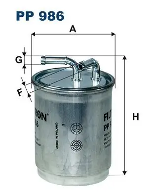 Kraftstofffilter FILTRON PP 986