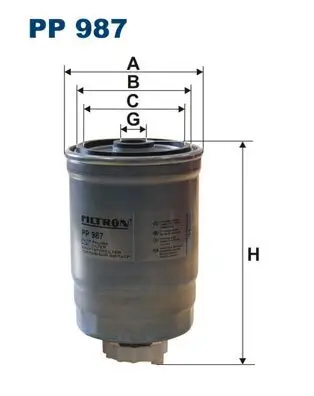Kraftstofffilter FILTRON PP 987