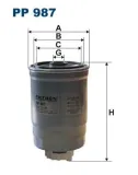 Kraftstofffilter FILTRON PP 987