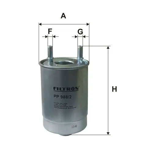 Kraftstofffilter FILTRON PP 988/2 Bild Kraftstofffilter FILTRON PP 988/2