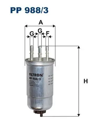 Kraftstofffilter FILTRON PP 988/3