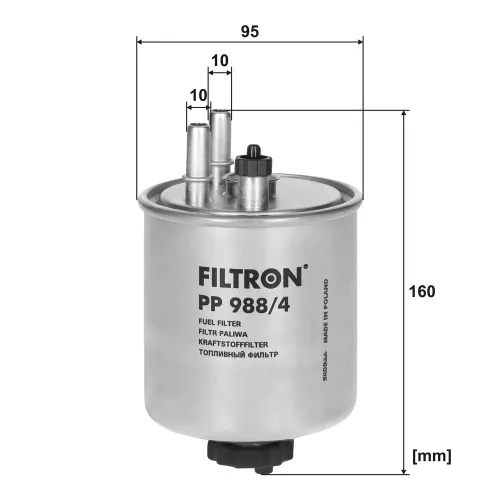Kraftstofffilter FILTRON PP 988/4 Bild Kraftstofffilter FILTRON PP 988/4
