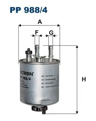 Kraftstofffilter FILTRON PP 988/4 Bild Kraftstofffilter FILTRON PP 988/4