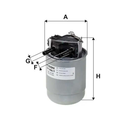 Kraftstofffilter FILTRON PP 988/7 Bild Kraftstofffilter FILTRON PP 988/7