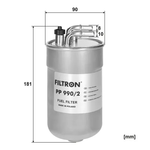 Kraftstofffilter FILTRON PP 990/2 Bild Kraftstofffilter FILTRON PP 990/2
