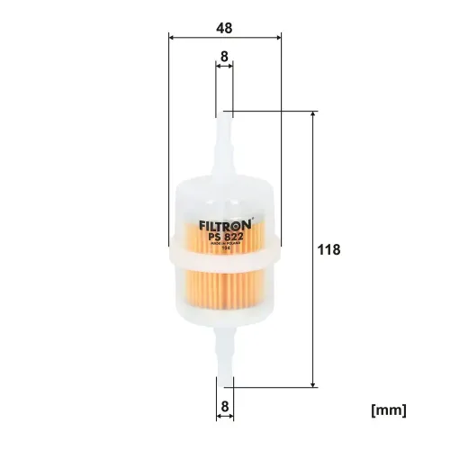 Kraftstofffilter FILTRON PS 822 Bild Kraftstofffilter FILTRON PS 822