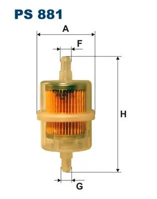 Kraftstofffilter FILTRON PS 881 Bild Kraftstofffilter FILTRON PS 881