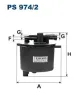 Kraftstofffilter FILTRON PS 974/2