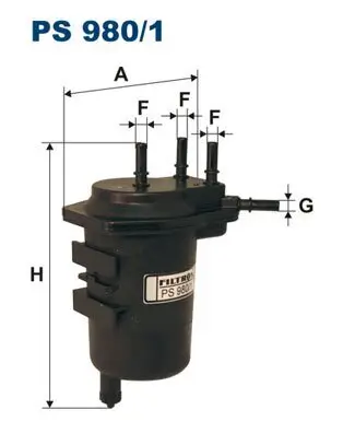 Kraftstofffilter FILTRON PS 980/1 Bild Kraftstofffilter FILTRON PS 980/1