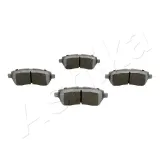 Bremsbelagsatz, Scheibenbremse Vorderachse ASHIKA 50-00-0089