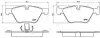 Bremsbelagsatz, Scheibenbremse Vorderachse ASHIKA 50-00-0124 Bild Bremsbelagsatz, Scheibenbremse Vorderachse ASHIKA 50-00-0124
