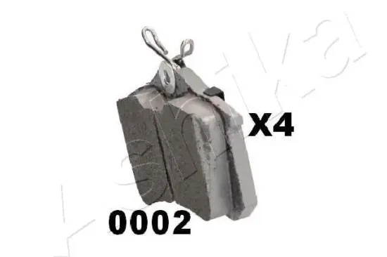 Bremsbelagsatz, Scheibenbremse Hinterachse ASHIKA 51-00-00002 Bild Bremsbelagsatz, Scheibenbremse Hinterachse ASHIKA 51-00-00002