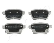 Bremsbelagsatz, Scheibenbremse Hinterachse ASHIKA 51-00-0209