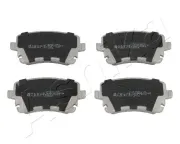 Bremsbelagsatz, Scheibenbremse Hinterachse ASHIKA 51-00-0907