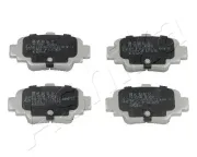 Bremsbelagsatz, Scheibenbremse Hinterachse ASHIKA 51-01-197