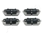 Bremsbelagsatz, Scheibenbremse Hinterachse ASHIKA 51-0K-K10