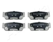 Bremsbelagsatz, Scheibenbremse Hinterachse ASHIKA 51-0S-S02