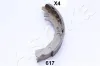Bremsbackensatz Hinterachse ASHIKA 55-06-617