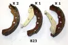 Bremsbackensatz Hinterachse ASHIKA 55-08-823