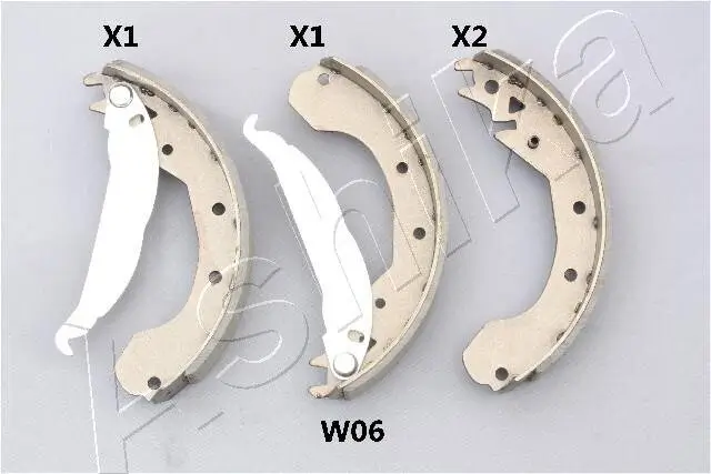 Bremsbackensatz Hinterachse ASHIKA 55-0W-W06