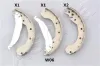 Bremsbackensatz Hinterachse ASHIKA 55-0W-W06
