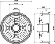 Bremstrommel ASHIKA 56-00-0412