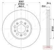 Bremsscheibe Vorderachse ASHIKA 60-00-0901C