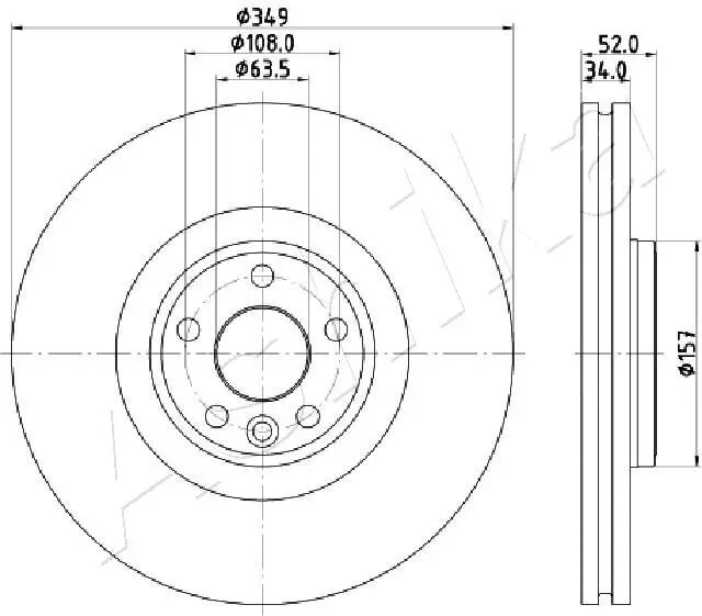 Bremsscheibe ASHIKA 60-0L-L17