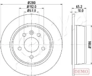 Bremsscheibe Hinterachse ASHIKA 61-00-0530C