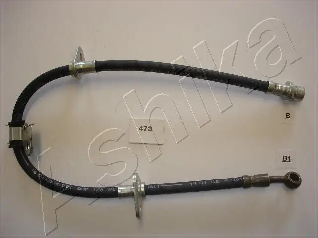 Halter, Bremsschlauch vorne links ASHIKA 69-04-473