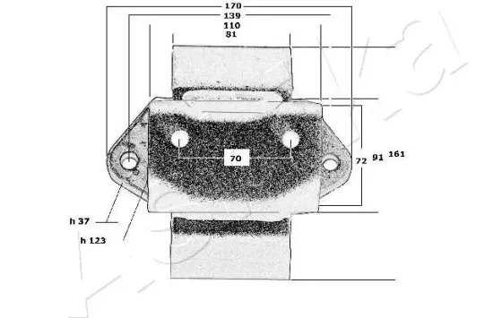Lagerung, Motor hinten ASHIKA GOM-5024 Bild Lagerung, Motor hinten ASHIKA GOM-5024