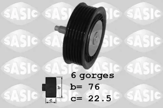 Umlenk-/Führungsrolle, Keilrippenriemen SASIC 1624058 Bild Umlenk-/Führungsrolle, Keilrippenriemen SASIC 1624058