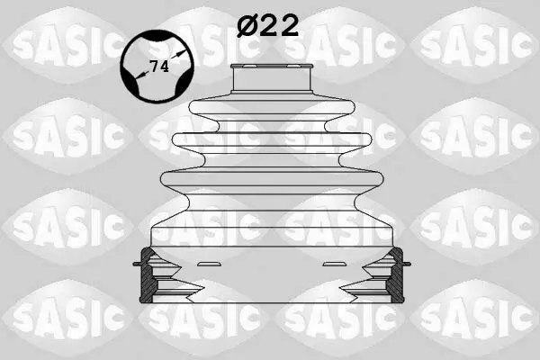 Faltenbalgsatz, Antriebswelle getriebeseitig SASIC 1904005