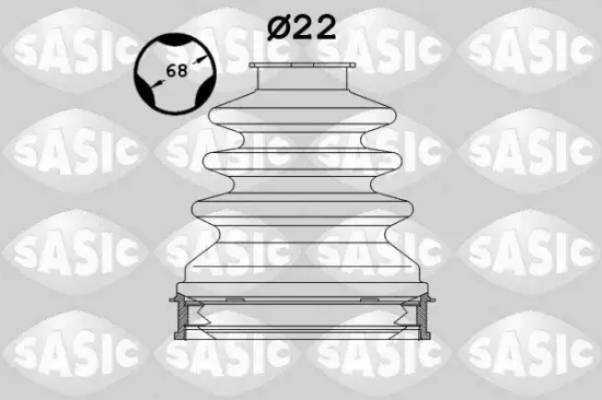 Faltenbalgsatz, Antriebswelle Vorderachse getriebeseitig SASIC 1904027 Bild Faltenbalgsatz, Antriebswelle Vorderachse getriebeseitig SASIC 1904027
