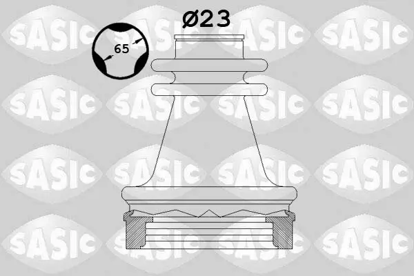 Faltenbalgsatz, Antriebswelle Vorderachse getriebeseitig SASIC 1904035