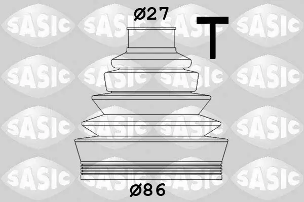 Faltenbalgsatz, Antriebswelle radseitig SASIC 1906009