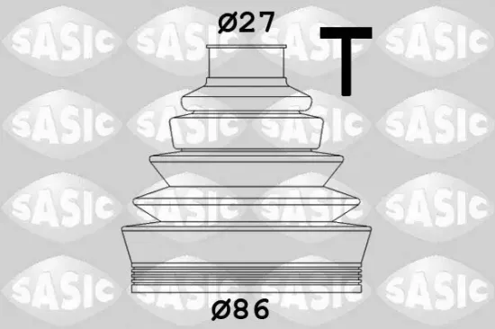 Faltenbalgsatz, Antriebswelle radseitig SASIC 1906009 Bild Faltenbalgsatz, Antriebswelle radseitig SASIC 1906009