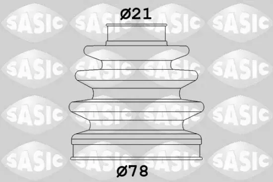 Faltenbalgsatz, Antriebswelle radseitig SASIC 1906013 Bild Faltenbalgsatz, Antriebswelle radseitig SASIC 1906013