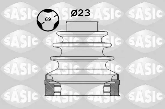Faltenbalgsatz, Antriebswelle getriebeseitig SASIC 1906024 Bild Faltenbalgsatz, Antriebswelle getriebeseitig SASIC 1906024